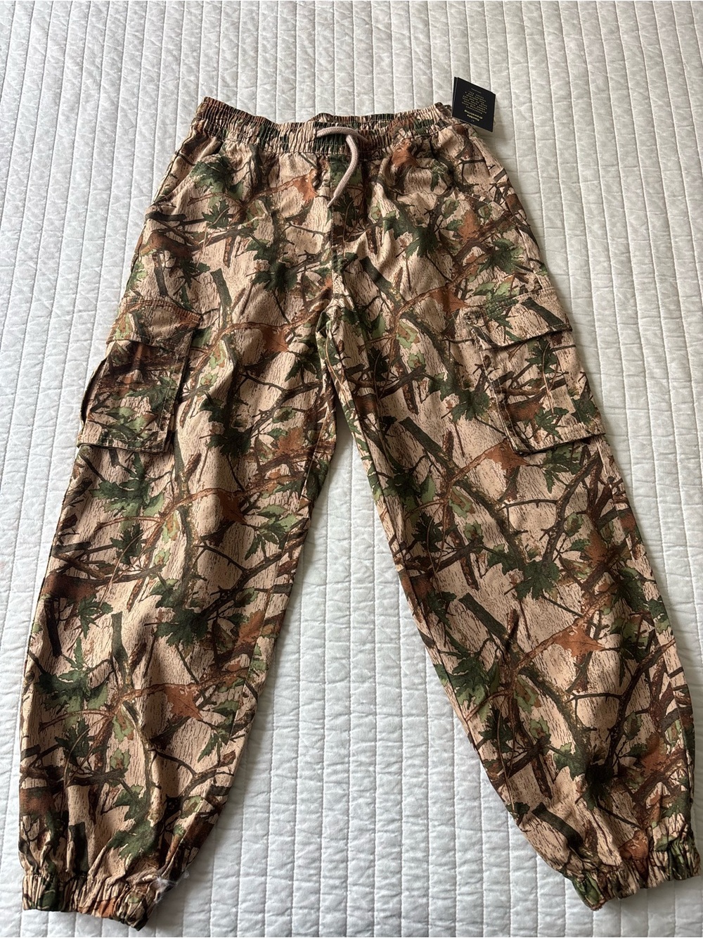 art class Camo Cargo Joggers in Brown & Green